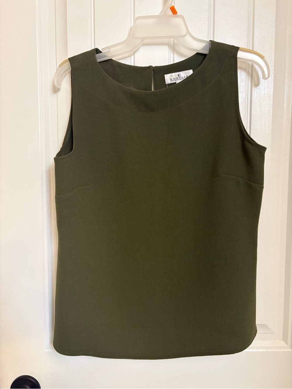 Mellem Olive Green Sleeveless Tank Top